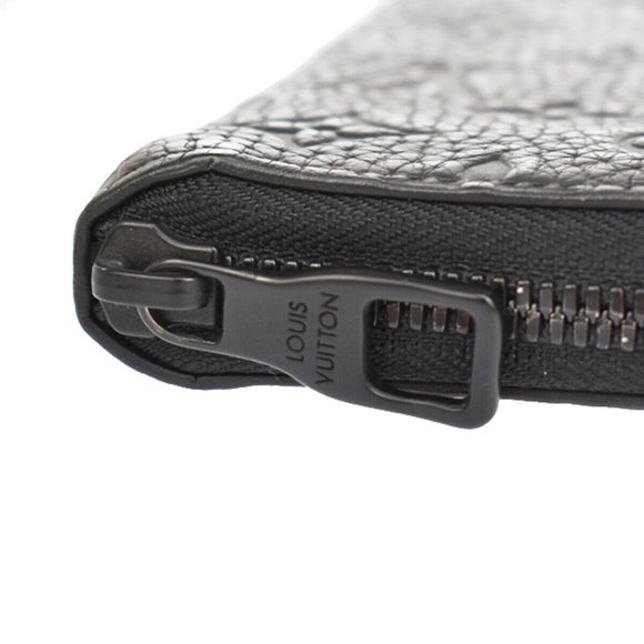 Authentic LOUIS VUITTON Zippy Wallet Vertical Wallet Monogram Taurillon BK - Picture 2 of 11